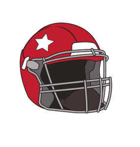 How to draw a football helmet